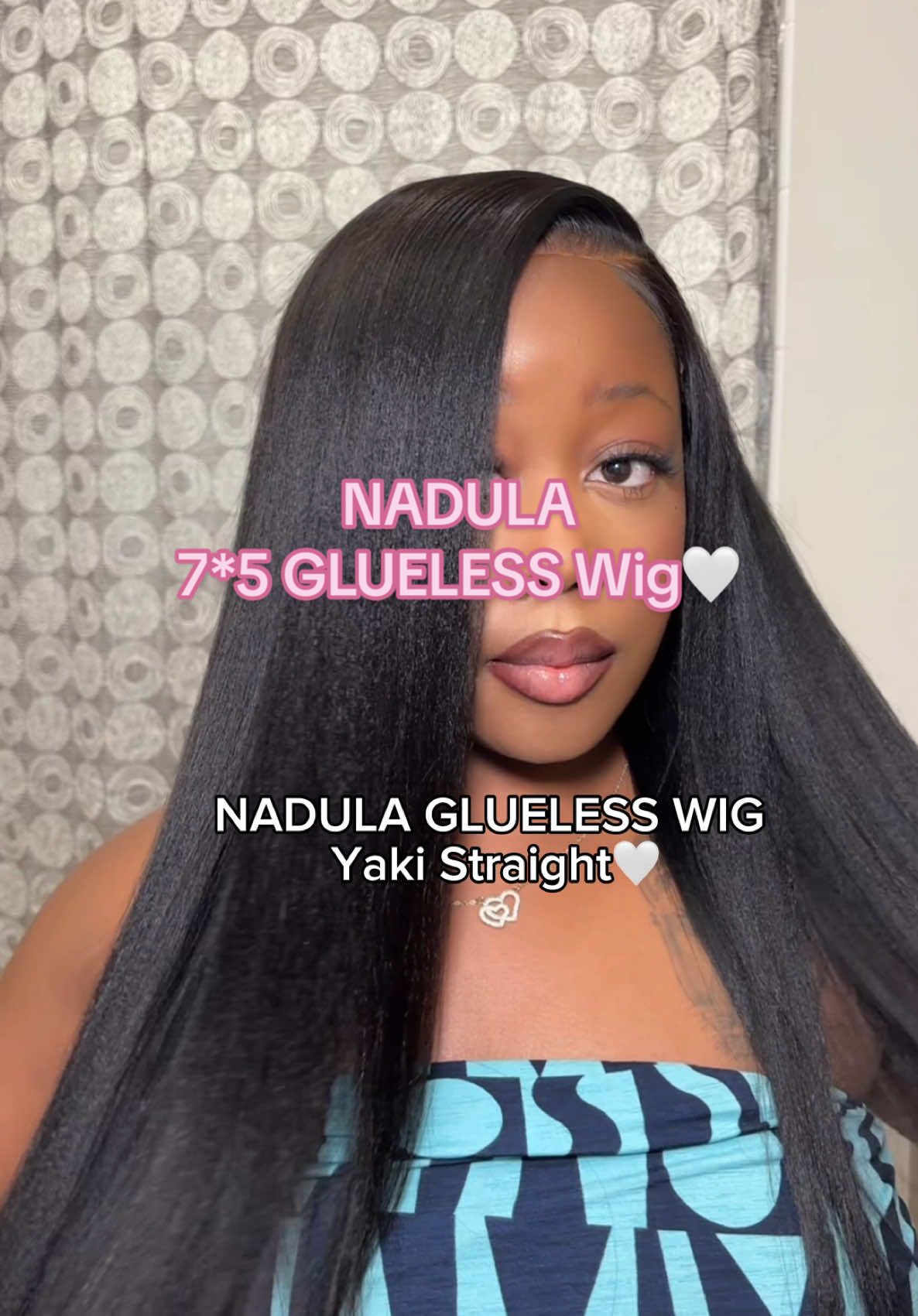 NADULA Yaki Straight GLUELESS Unit🤍 #nadulahair #nadulawig @Nadula Glueless Wigs 