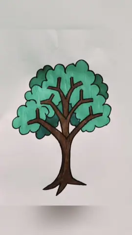 No sabes dibujar un árbol 🌳? Ya te muestro  #loveyou #draw #drawingtutorial #fypp 