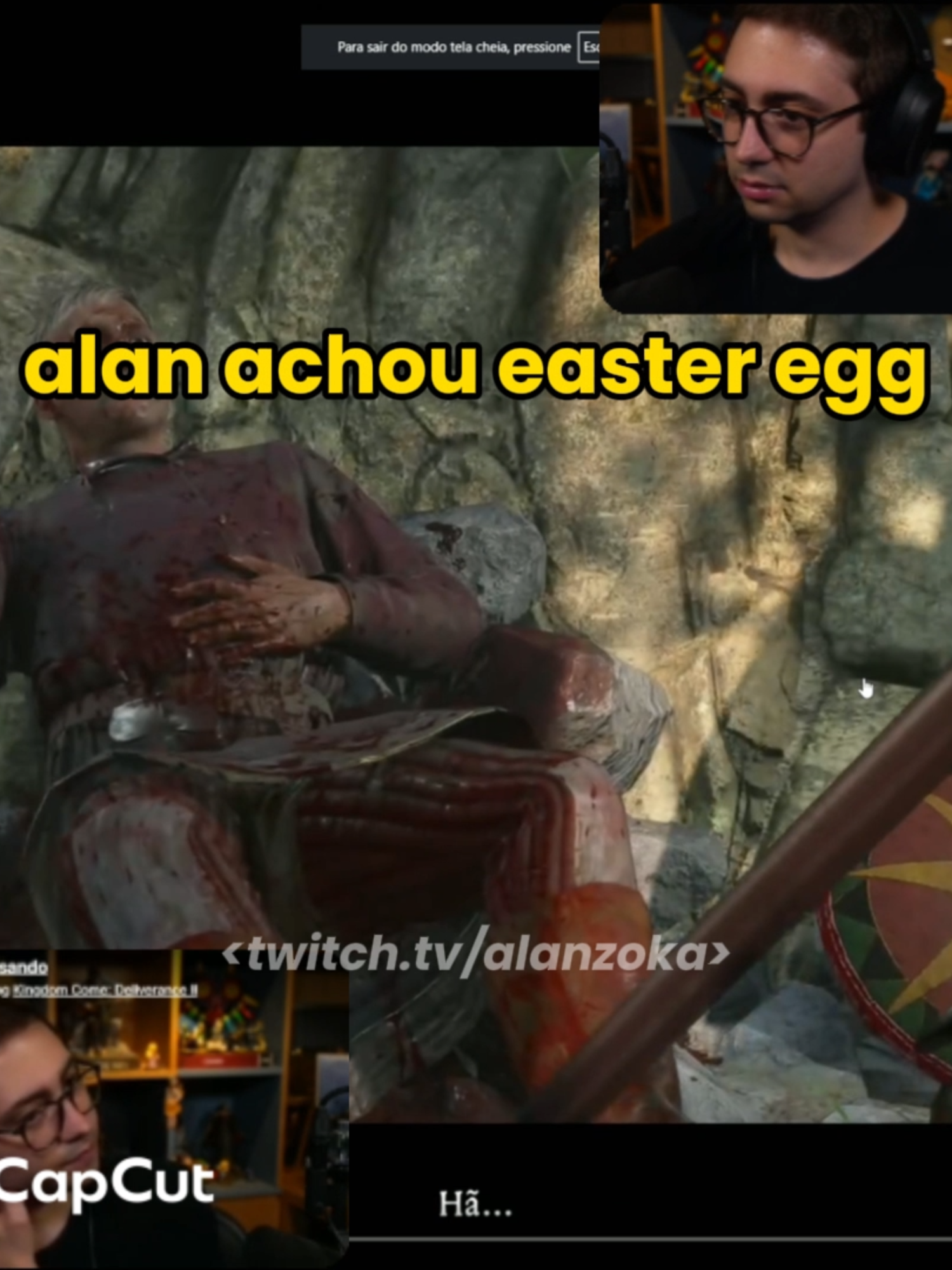 NE POSSIVEL KKKKKKKKKKKK #alanzoka #alanzokavideos #alanzokatododia #twitchbrasil #mount #mrfall #galagol #capjoga #kingdomcomedeliverance2