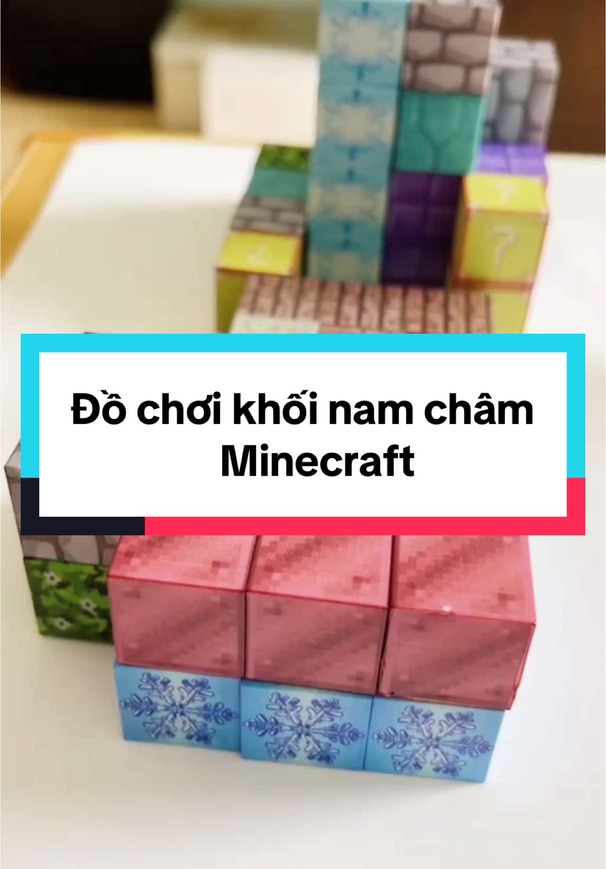 Đồ chơi khối nam châm Minecraft #dochoichobe #namcham #Minecraft 