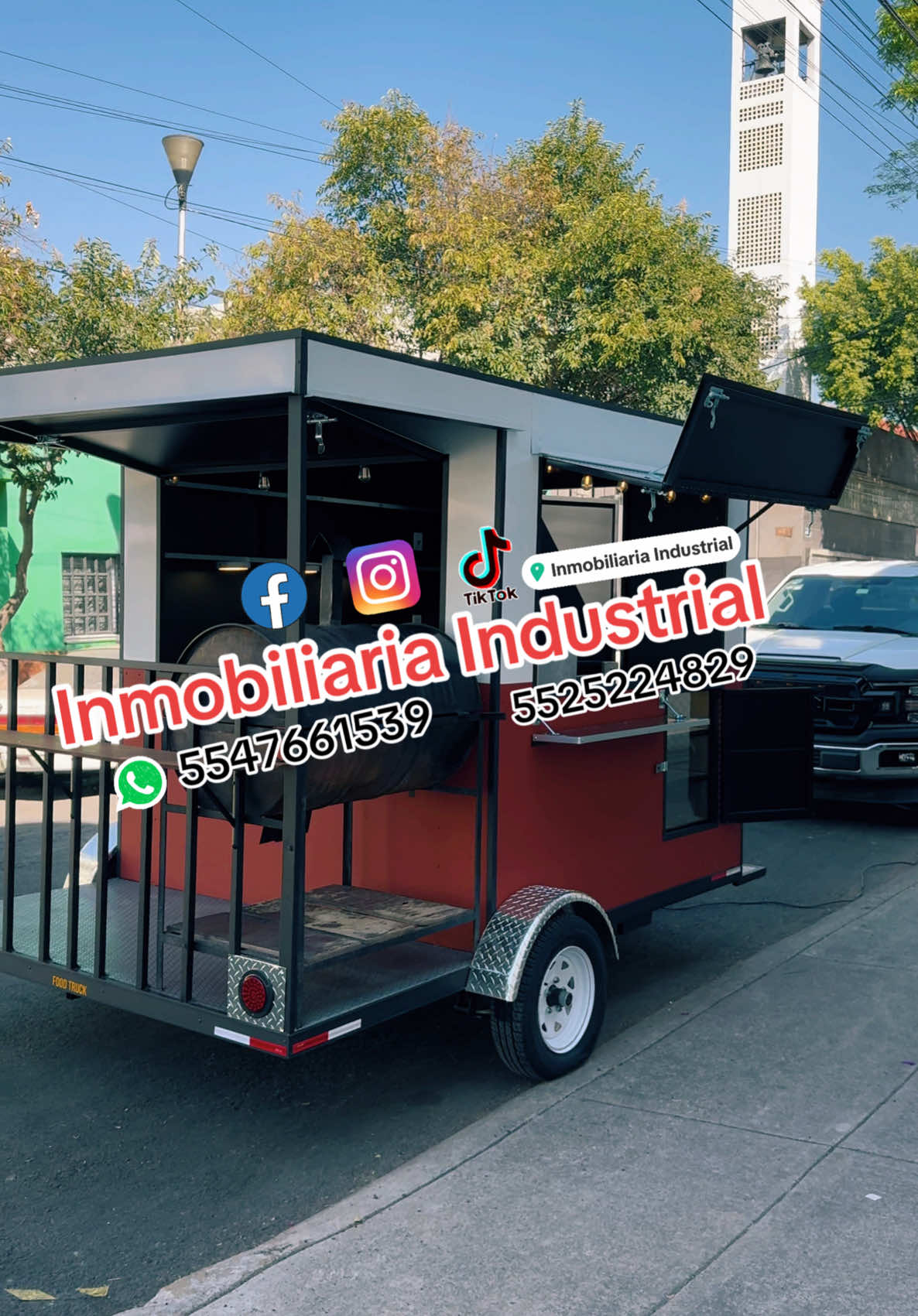 ♦️Remolque con Terraza 😁 3.00x2.00m. Excelente para tu propio negocio 😃 Fabricamos el tuyo a tus necesidades. Qué esperas! Visítanos y Cotiza! Somos Marca Registrada ®️ #fabricantes #fabrica #remolque #foodtruck #foodtrucks #terraza #marcaregistrada #cargopurpura #inmobiliariaindustrial #NIV #REPUVE #placas #asador #rojo #emprendedor #emprendedores #negocios #minegocio #negociopropio 