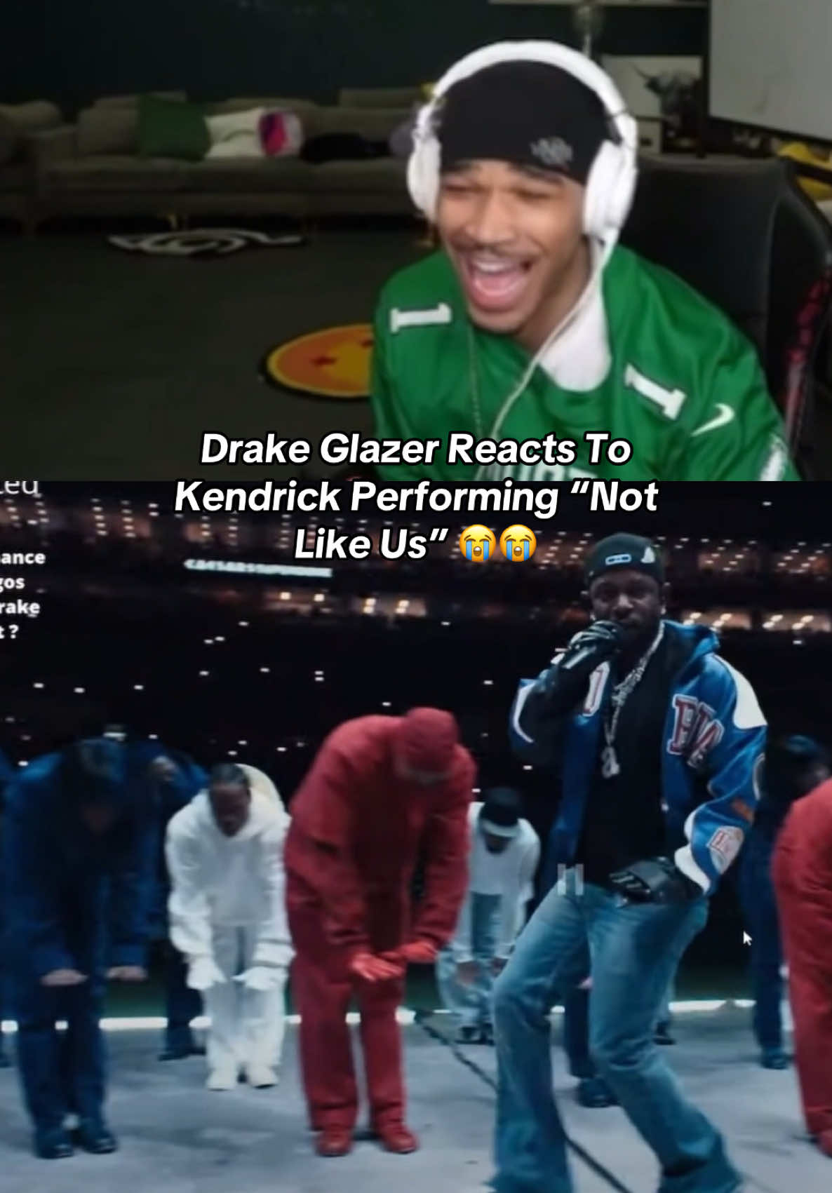 Max Reacts To Kendrick Lamar Halftime Show 😭😭 #plaqueboymax #streamer #clipsdetwitch #fyp #kendricklamar #SuperBowl #viral 