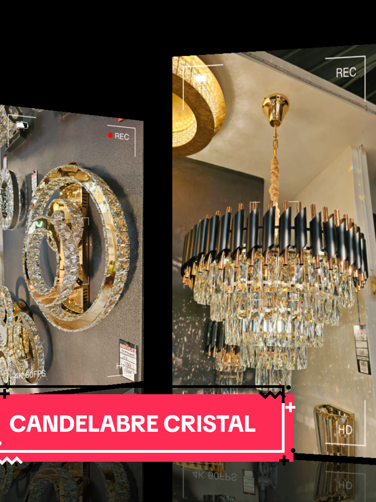 Corpuri de iluminat cu cristale! #plafonierecristal #Candelabre 