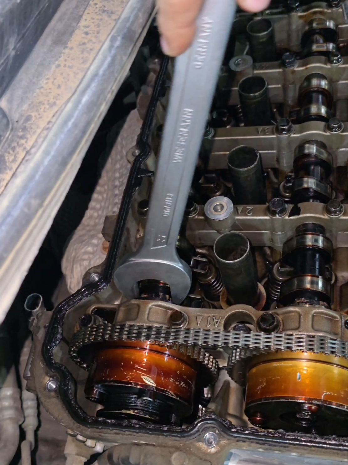 Engine timing gear ⚙️ and oil pump problem #auto #mechanic #usa🇺🇸 