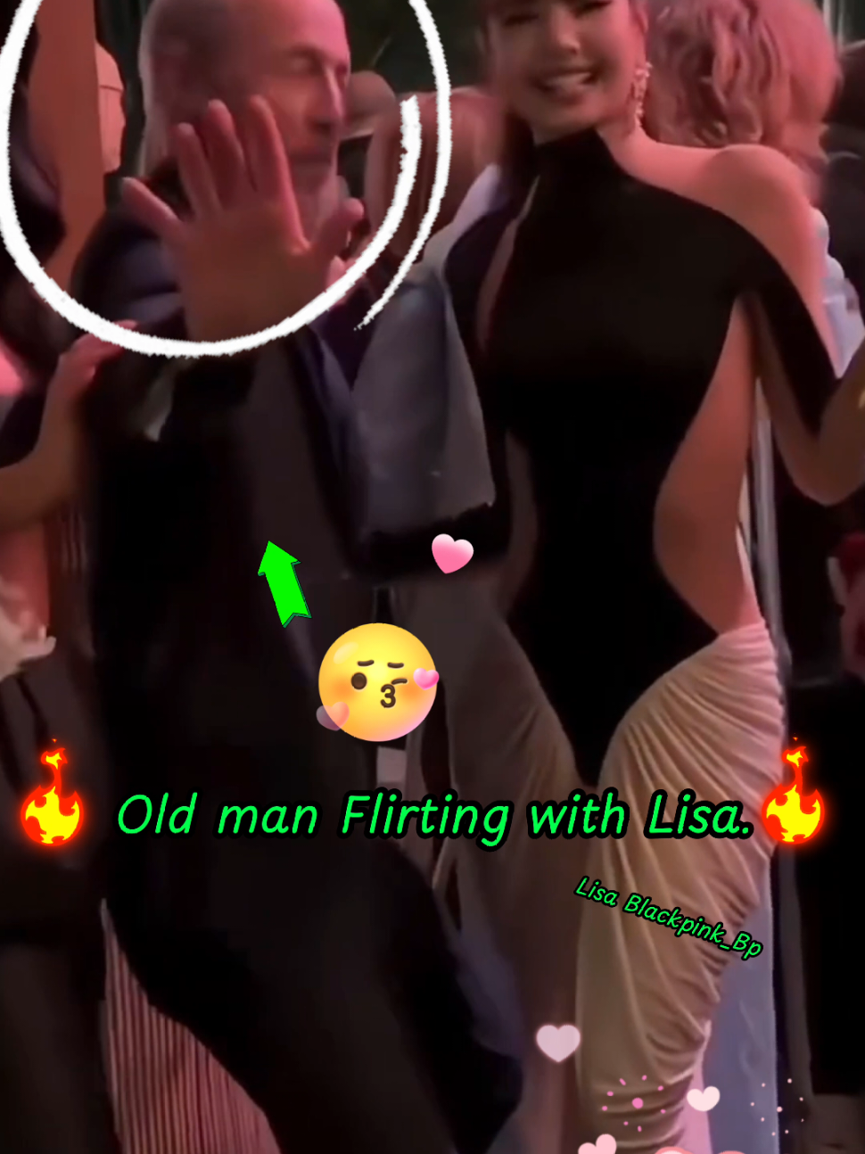 LISA 😍 Old man Flirting with Lisa. 😍 2025 #edit #party #whitelotus #blinks #fypシ #fy #fyp #ลิซ่า #lisa #lalisa #blackpink #kpop 