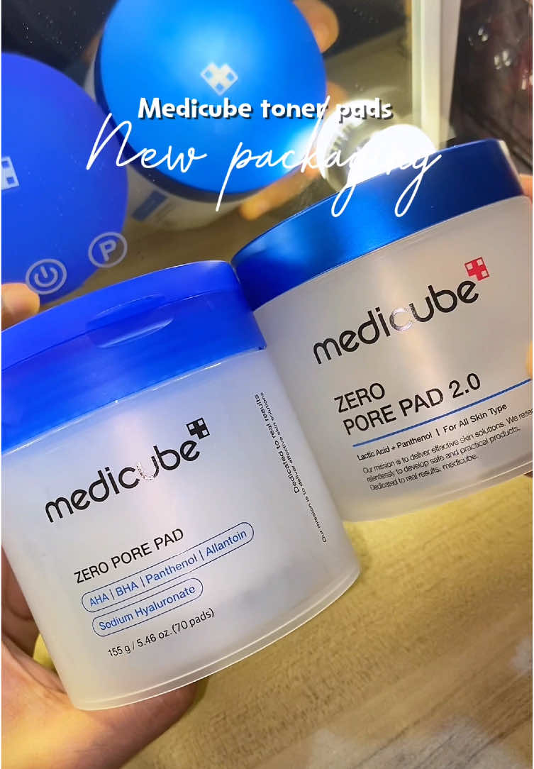 Medicube toner pads New Packaging!! 😍🩷 #medicube #medicubetonerpad #medicubezeroporepad #tonerpad #koreanskincare #skincare #newpackaging #fyp #fypage #tiktokfinds 