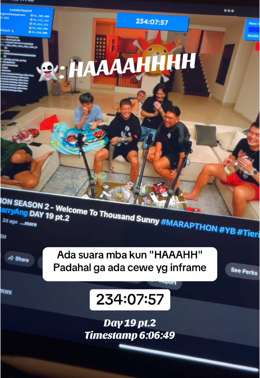 #stitch dengan @Syellaisk ini sih yg gw ngeh pas nonton #marapthon padahal ga ada cewe yg di sofa, dan itu udah jam subuh juga #yb #marapthon2 