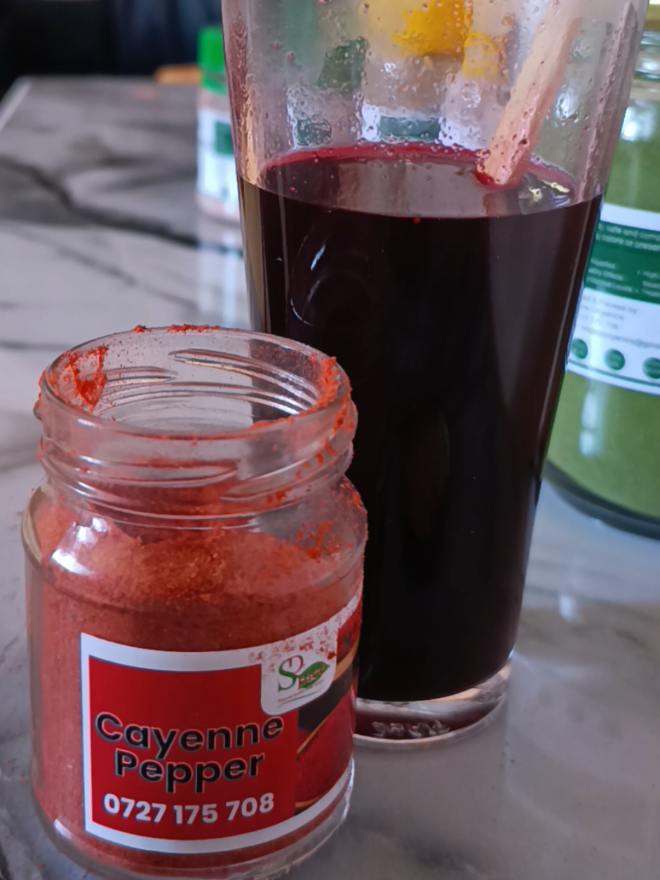 🔥 Cayenne Pepper Challenge! 🔥 Get interactive on +254113853878 Ready to transform your health naturally? Join the Cayenne Pepper Challenge and experience the incredible benefits of this powerful spice! 🌿 Health Benefits of Cayenne Pepper: ✅ Boosts metabolism & supports weight loss ✅ Improves digestion & relieves bloating ✅ Reduces inflammation & joint pain ✅ Regulates blood pressure & supports heart health ✅ Clears sinuses & fights colds naturally ✅ Lowers cholesterol & improves circulation ✅ Balances blood sugar & reduces cravings ✅ Detoxifies the liver & improves gut health ✅ Boosts immunity & fights infections ✅ Enhances mood & reduces stress ✅ Natural pain reliever for headaches & muscle pain ✅ Fights cancer cells with capsaicin ✅ Improves skin health & reduces acne ✅ Supports kidney function & prevents kidney stones ✅ Strengthens hair & promotes hair growth 🔥 Take the challenge! Add cayenne to your meals daily and feel the difference! #Hibiscustea #hibiscus #hibiscusflower #herbaltea #tea  #CayennePepperChallenge #CayennePepper #CapsaicinPower #SpiceUpYourHealth #MetabolismBooster #FatBurningSpice #WeightLossJourney #DigestiveHealth #GutHealing #BloatingRelief #AntiInflammatory #JointPainRelief #ArthritisSupport #HeartHealth #LowerBloodPressure #CardiovascularCare #CholesterolControl #BloodCirculation #SinusRelief #ColdRemedy #ImmuneBooster #NaturalDetox #LiverHealth #KidneySupport #DiabetesManagement #BloodSugarControl #InsulinResistance #HormonalBalance #PainRelief #MigraineRelief #HeadacheRelief #MuscleRecovery #NerveHealth #MoodEnhancer #AnxietySupport #StressRelief #SkinHealth #AcneSolution #HairGrowth #StrongHair #AntiAging #CancerPrevention #HealthyLifestyle #HolisticHealing #NaturalMedicine #HerbalRemedies #OrganicLiving #Superfood #CleanEating #WellnessJourney #SelfCare #DailyWellness #BoostYourHealth #HerbalChallenge #HealthyHabits #NatureHeals #StayHealthy #FoodAsMedicine #SpicyAndHealthy #NutrientDense #CirculationBoost #LymphaticDrainage #AntiBacterial #Antiviral #Thermogenic #DetoxYourBody #PowerfulSpice #HolisticNutrition #WellnessCoach