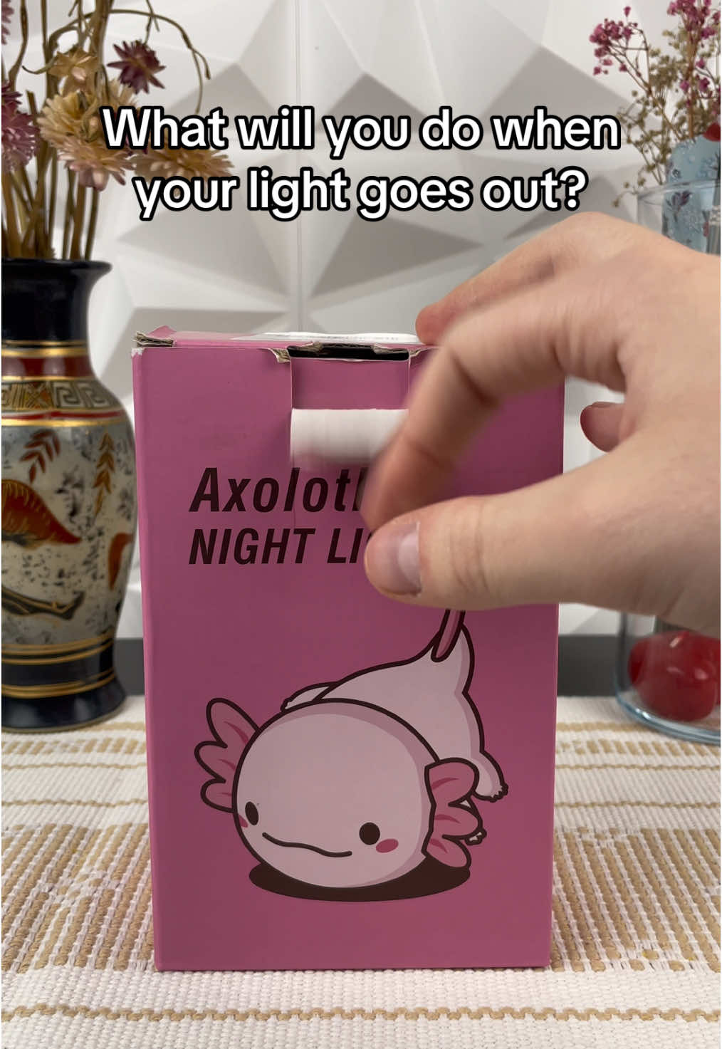 There are never any situations without a way out!🥹💕 #nightlamp #giftideas #axolotl #axolotl #homedecor #forher #fyp 