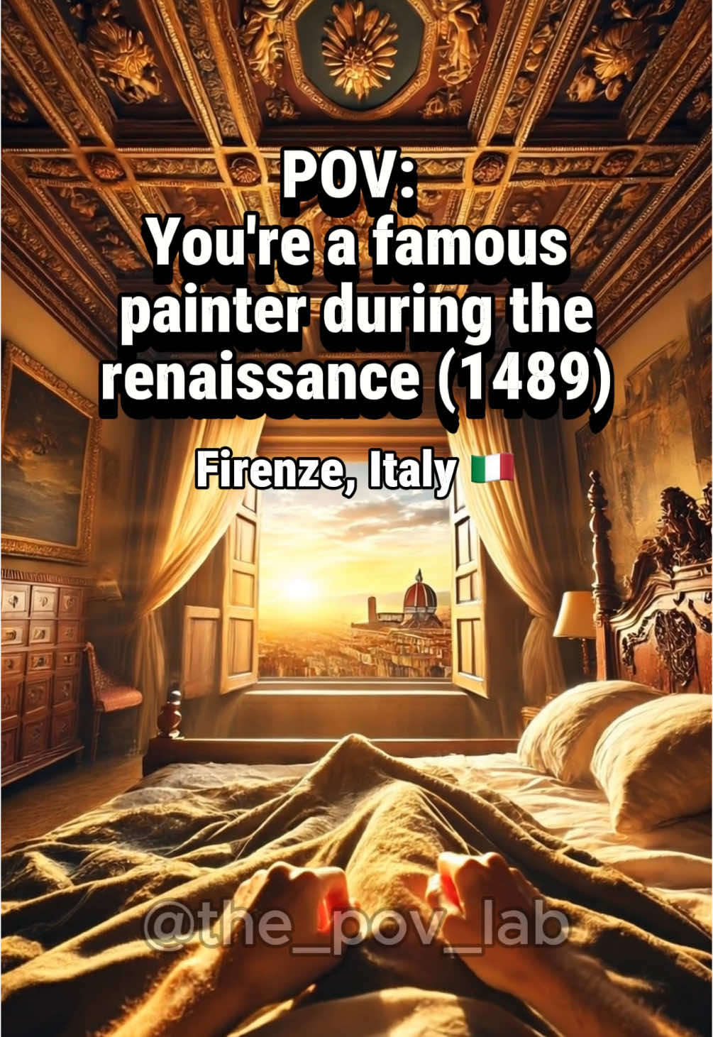 POV: You’re a famous painter during the renaissance (1489) #ai #pov #history #fyp #renaissance #firenze #italy 