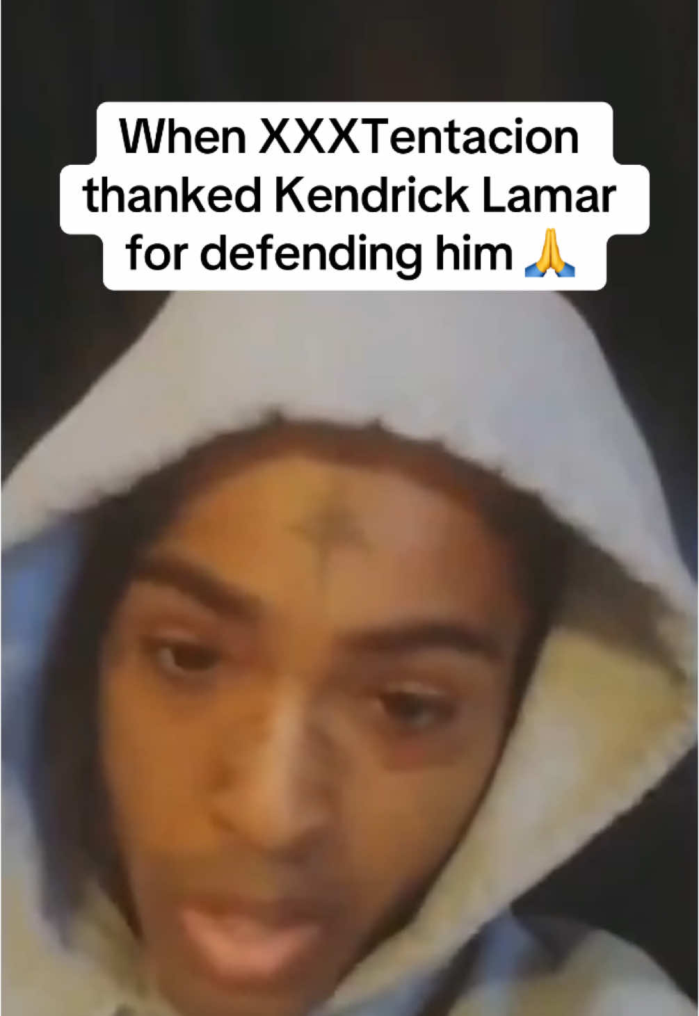 Throwback to #XXXTentacion thanking #KendrickLamar for standing up for him back when Spotify removed his music from their playlists 🕊️