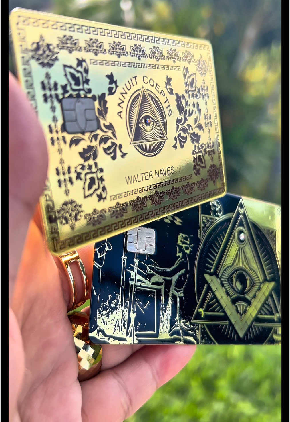 ⚜️Cartão personalizado⚜️ #cartaodecredito forjado no aço #inox. Troque o #chip e boas #compras #dark #illuminati #laser #card 