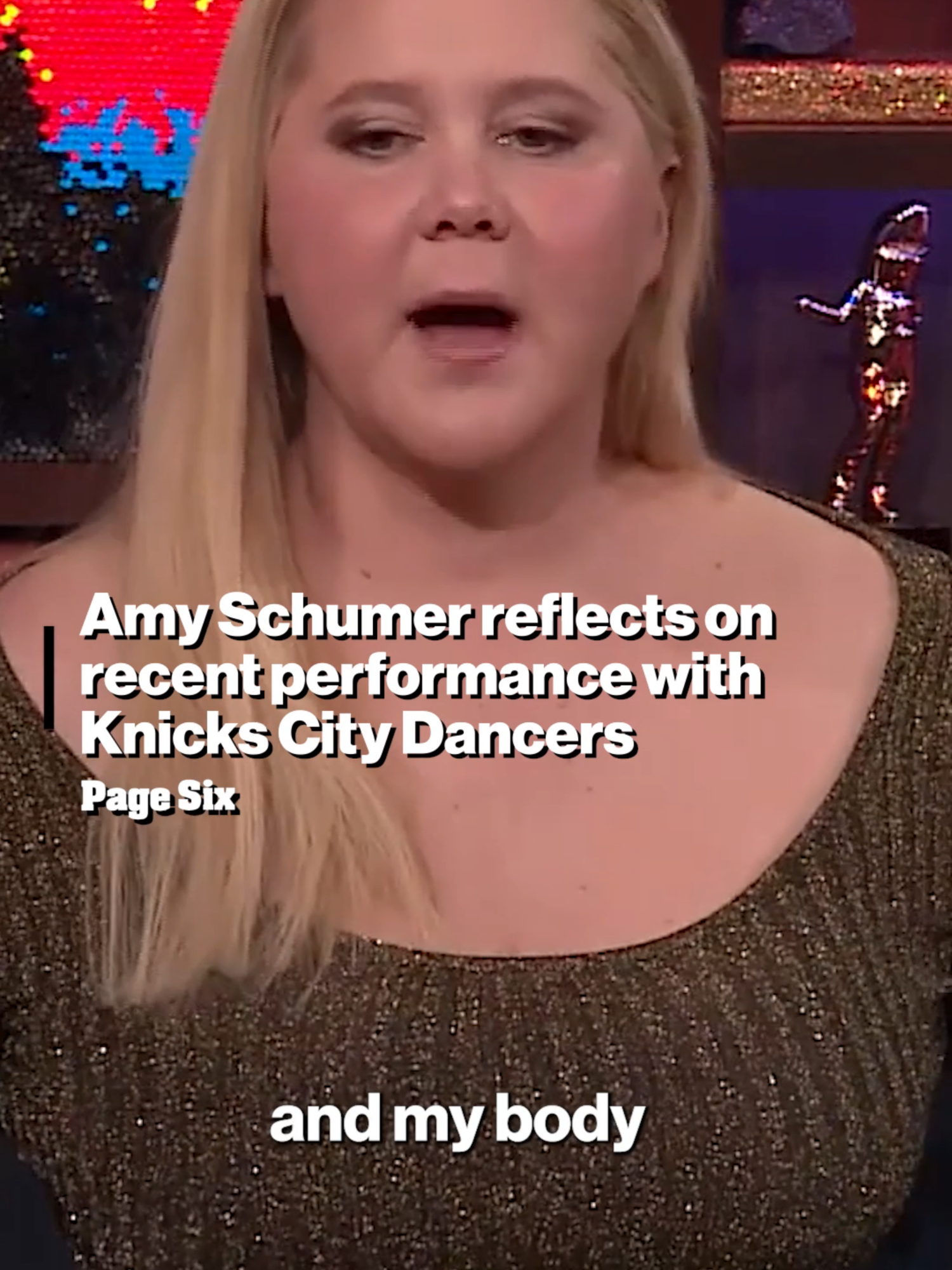 Amy Schumer looks back on preparing for her 