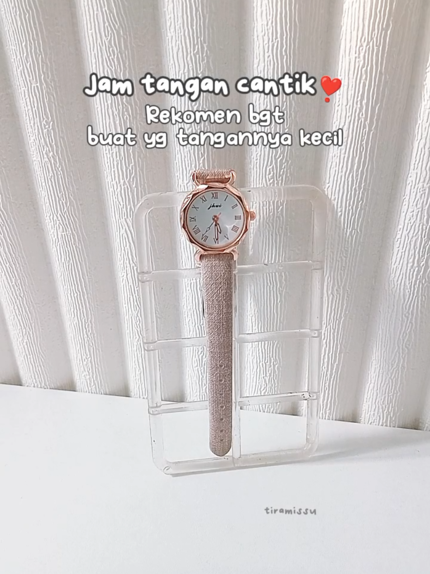 Cantik Poolll! 😍 Rekomen bgt buat yg tangan ny kecil #jamtangan #jamtanganwanita #jamtangancasual #fypage #koreanstyle 