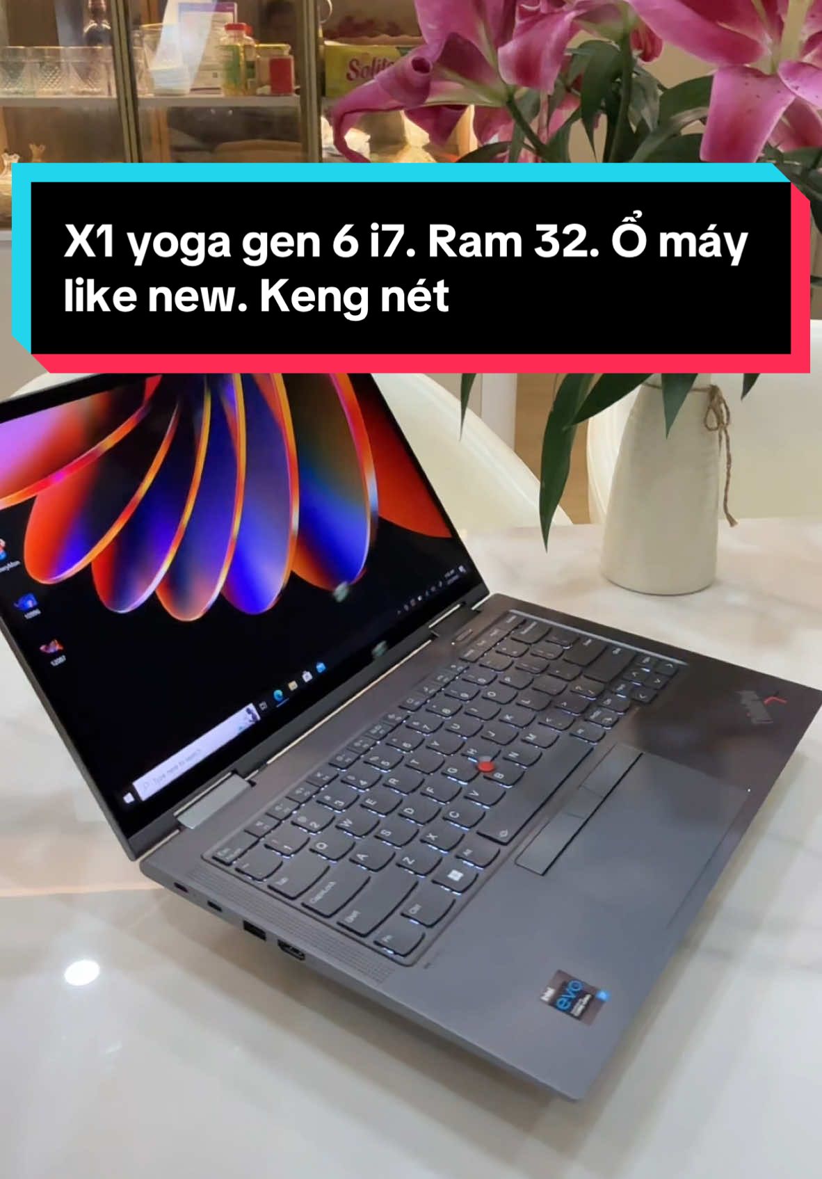 X1 yoga gen 6 i7. Ram 32. Ổ 512. Máy keng nét keng. Zin đét mây us mỹ   - #laptop #laptopdoanhnhan #laptopchat #laptopdell #laptoptinkpad #thinkpadx1 #vuamaytrame #laptopdohoa #laptopkhung #laptopcauhinhcao #laptopusarr