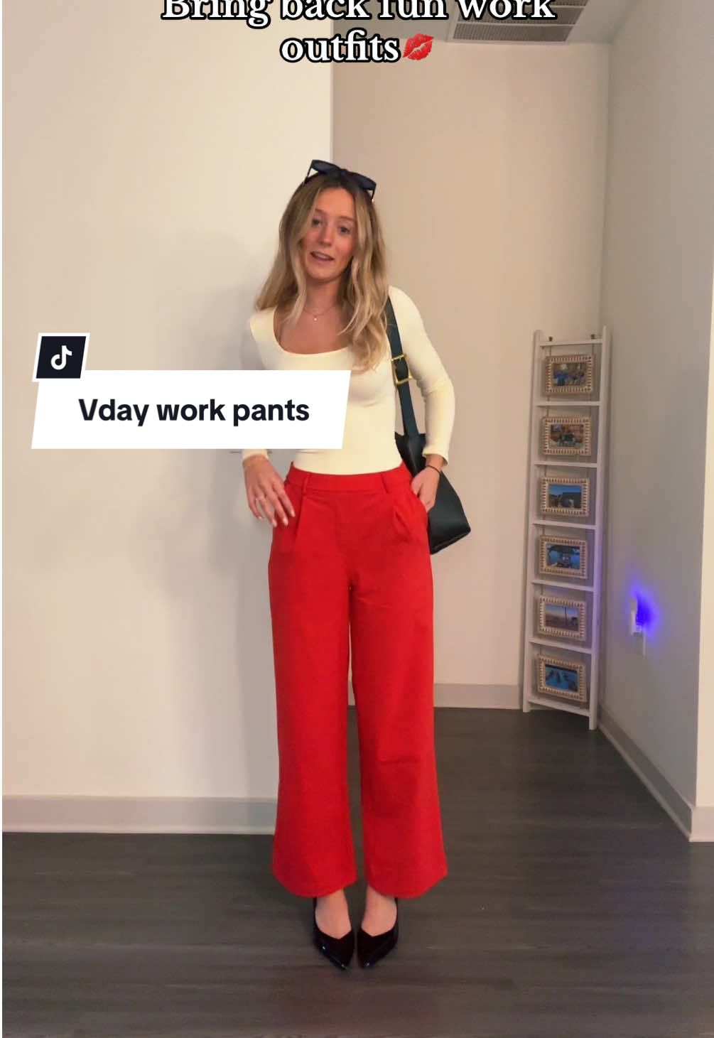 Valentine’s Day work fit?🤭 #workpants #halara #valentinesdayoutfit #officeoutfit #corporategirlies #corporateoutfit #halaraworkpants #workootd @Halara_official 