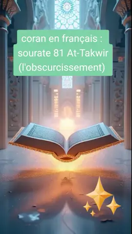récitation du coran apaisante#islam #musulman #videoislamiq #versetducoranquitouchelecoeur #sourateattakwir @Ouedraogo Bibeta #fypviral