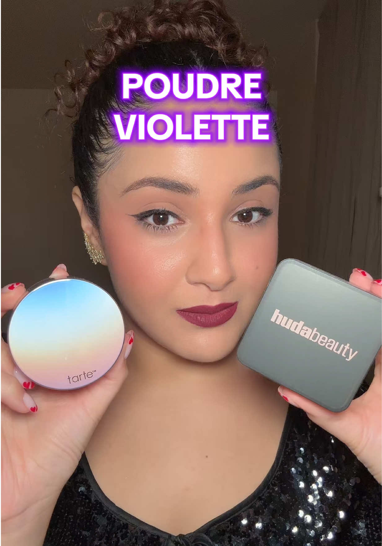 Je compare les poudres libres violettes 💜 @tarte cosmetics creaseless lavender VS @Huda Beauty Easy Bake Ube #produitdebeauté #maquillage #ube #hudabeautyeasybake #tartecosmetics 