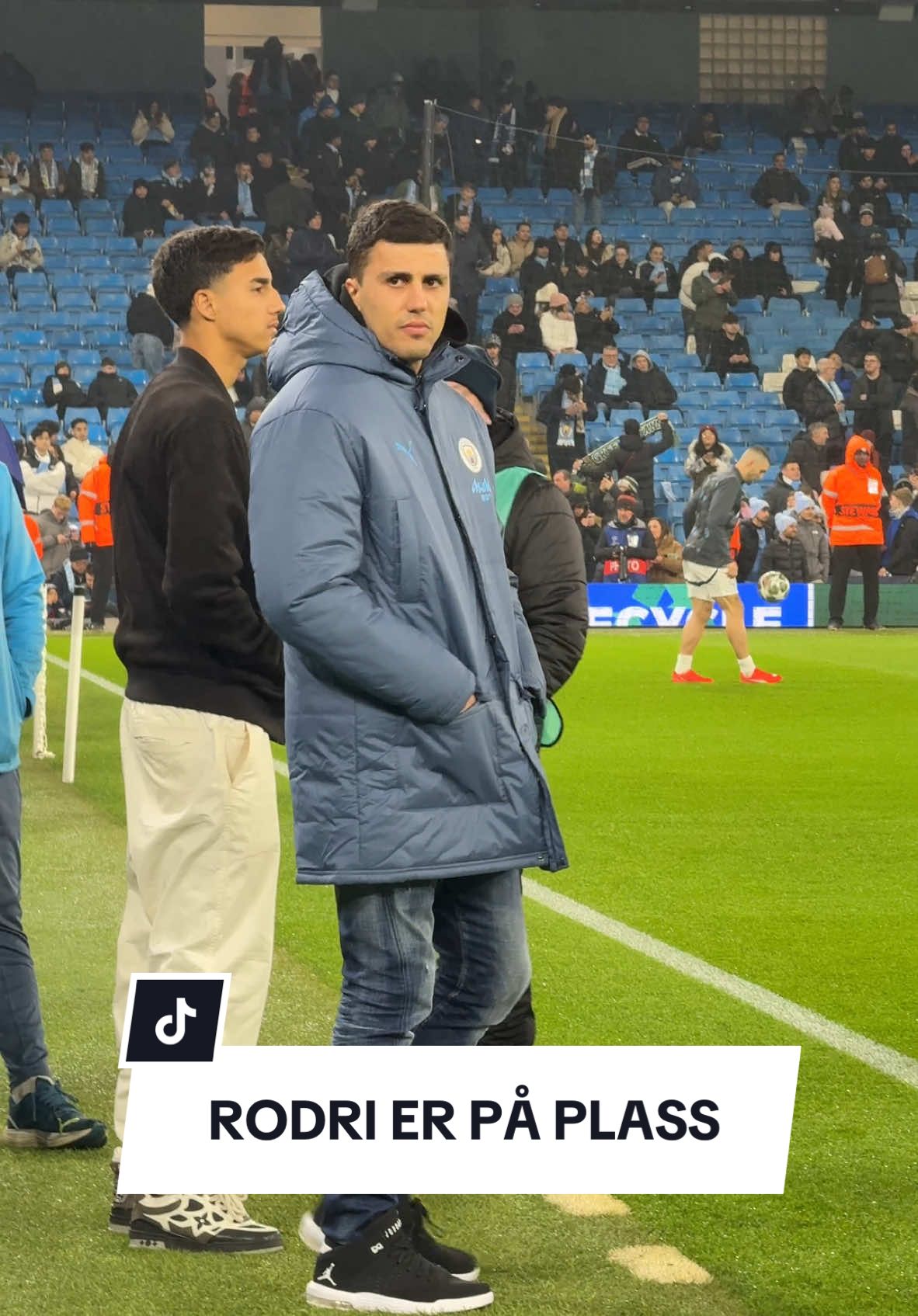 Rodri er på plass! Men City skulle nok helst hatt han på banen👀#mancity #real #ucl #cl #rodri 