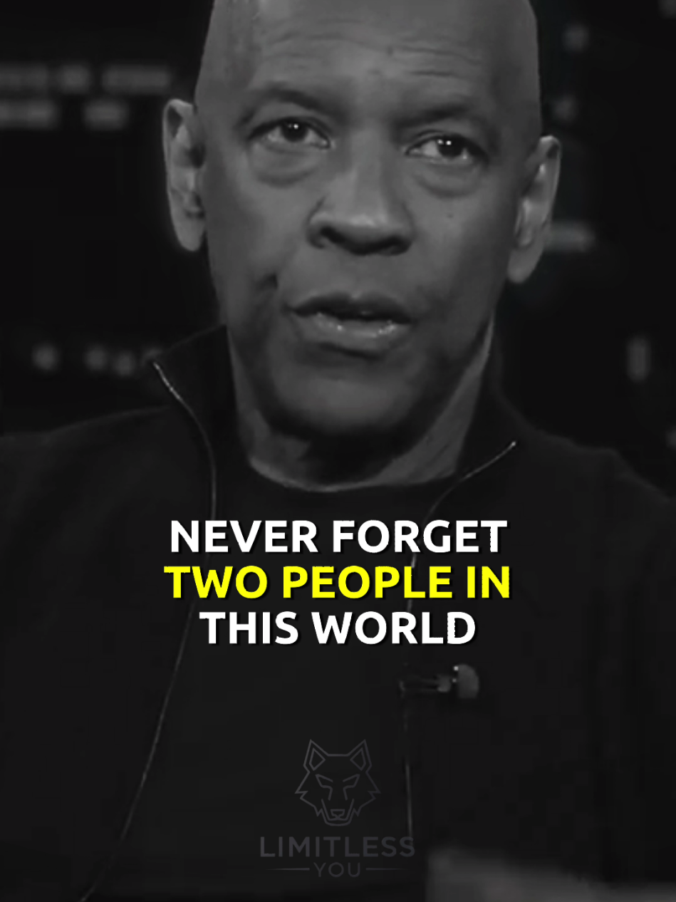 Never Forget Two People in This World... #lifelessons #denzelwashington #inspirational #lifechanging #lifequotes #motivation #quoteoftheday 