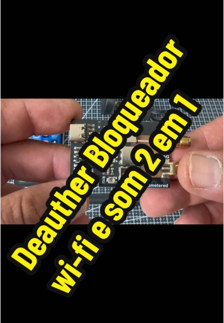 Bloqueador Deuather Wi-Fi 2.4 e 5G e Jammer Bluetooth Dois Ataques Com Uma só Ferramenta Derruba Tudo. Chora Vizinho  Chato !! #bloqueador #sinal #deauther #wifi #som #tutorial  #tecnologia #teste #hack #flipperzero 