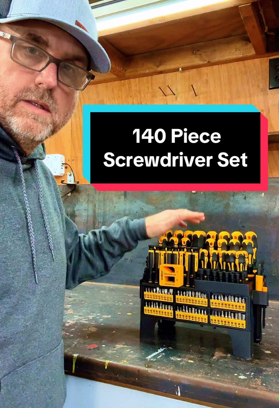 140 Piece Magnetic Screwdriver Set #screwdriver #screwdriverset #garagetools #DIY #tiktokshoploveatfirstfind #TikTokShopCreatorPicks @Horusdy 