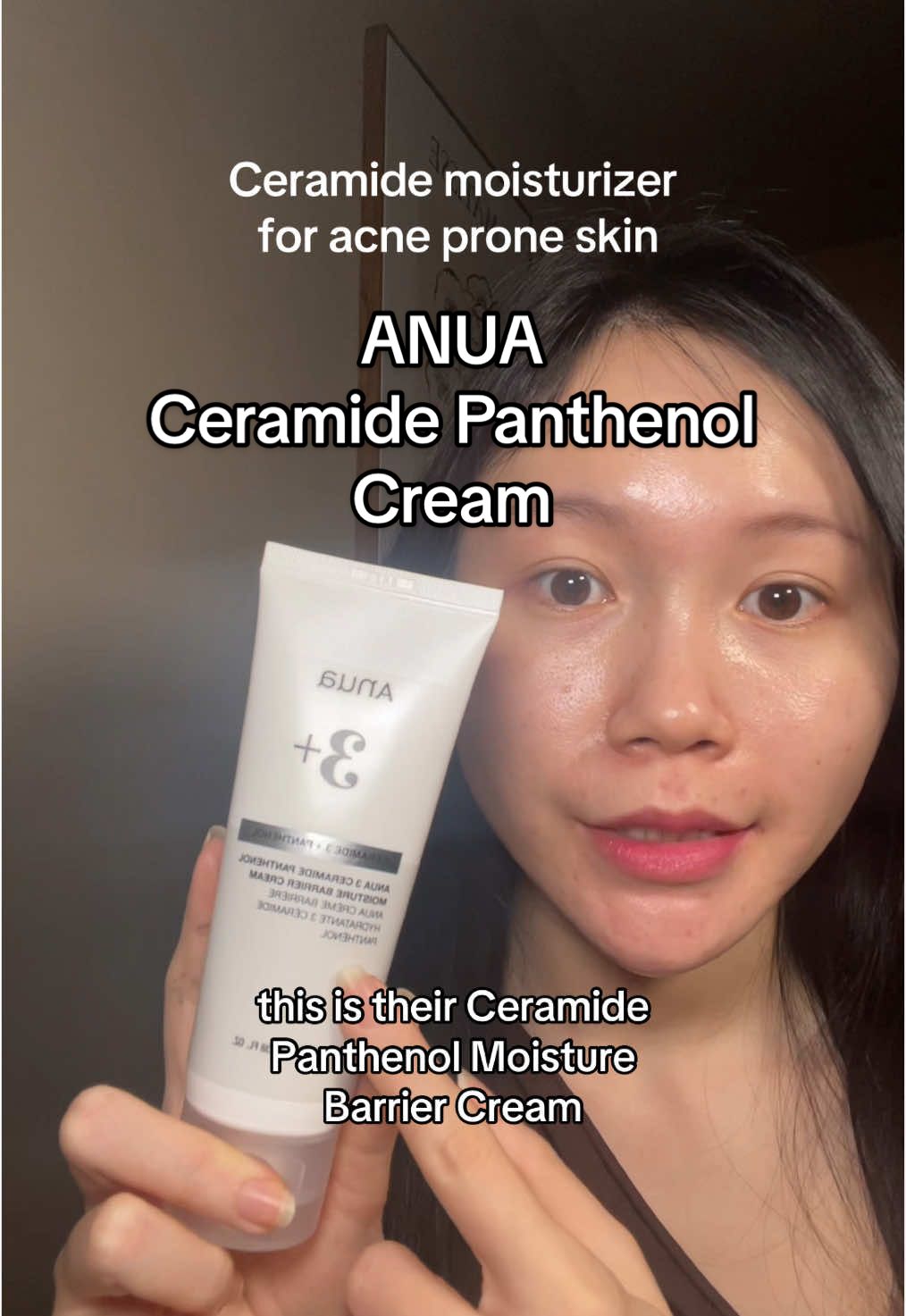 Replying to @Yolo this is my current favorite. It’s not heavy, absorbs quickly, moisturizing & very good for repairing skin barrier. @Anua Store US @anua_us @anua_global  #anua #anuaambassador #ceramidemoisturizer #koreanskincare #acneproneskin 