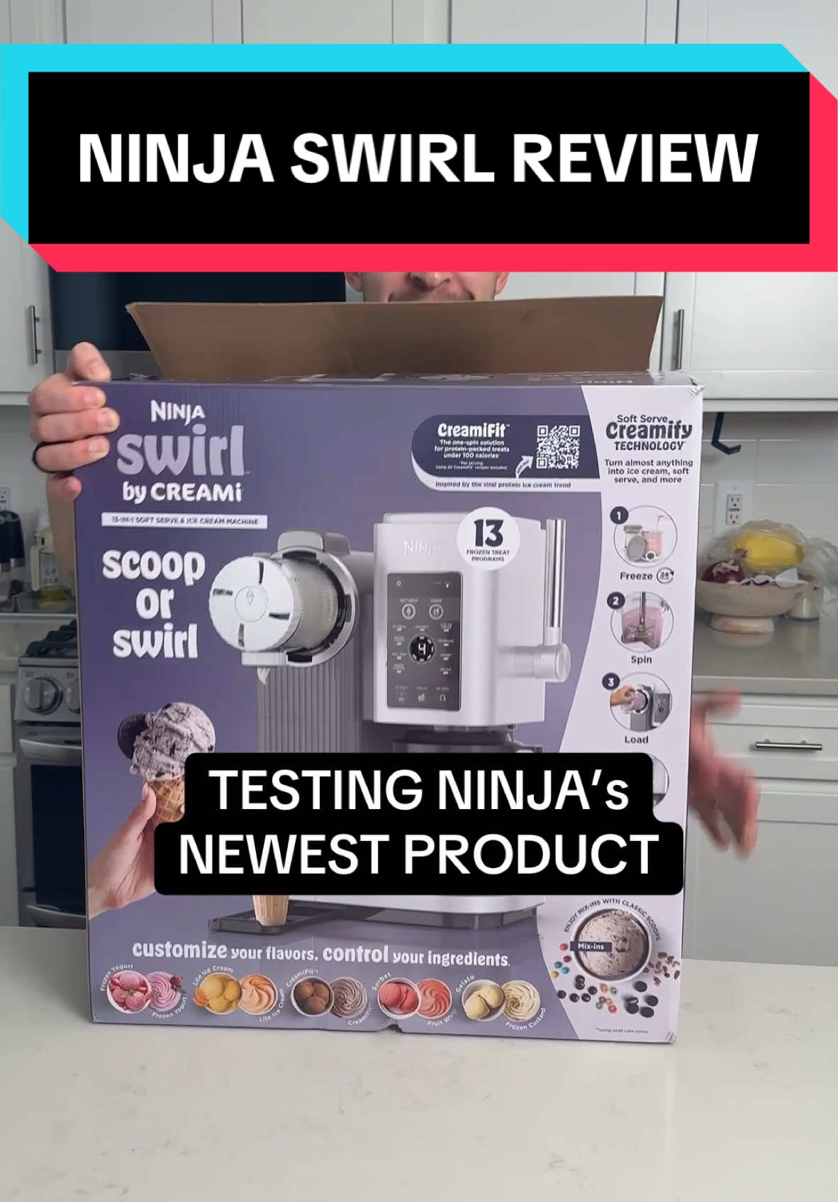 HOW GOOD IS THE NINJA SWIRL?? 🍦 #ninjaswirl #ninjakitchen #ninjacreami #ourfavoritefinds 