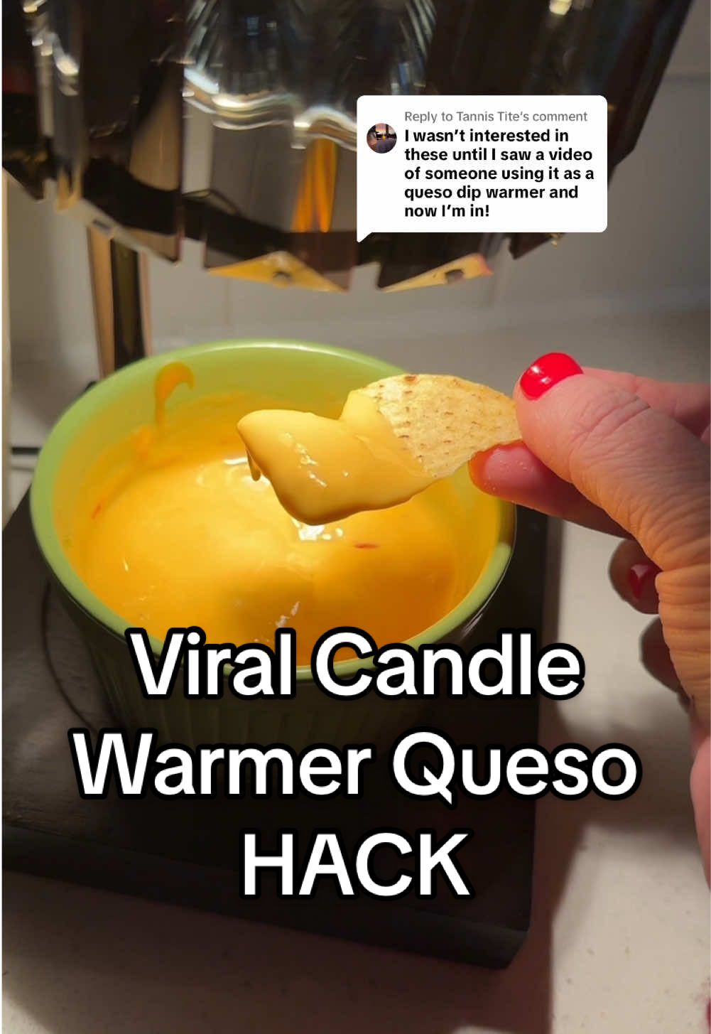 Replying to @Tannis Tite I can’t believe this ACTUALLY worked.. and with cold queso from the fridge too! 🤯 #candlewarmer #candlewarmerlamp #candlewarmerhack #candlewarmers #candlewarminglamp #candlelamp #candlelampwarmer #viralhack #viralhacks #spotlightfinds #tiktokshoploveatfirstfind #tiktokshoprestock 