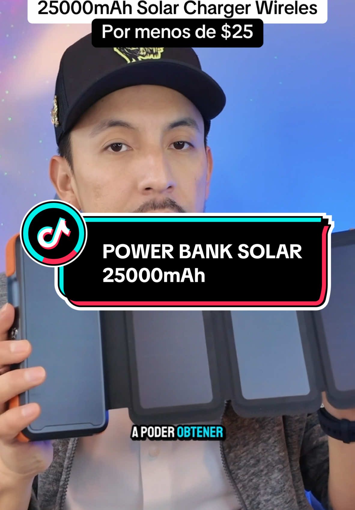#tiktokshopgfind  #25000mahsolarpowerbank Charger Wireles #creatorsearchinsights #chargerwireless #solarpowerbank #cargadorportatil #powerstation 