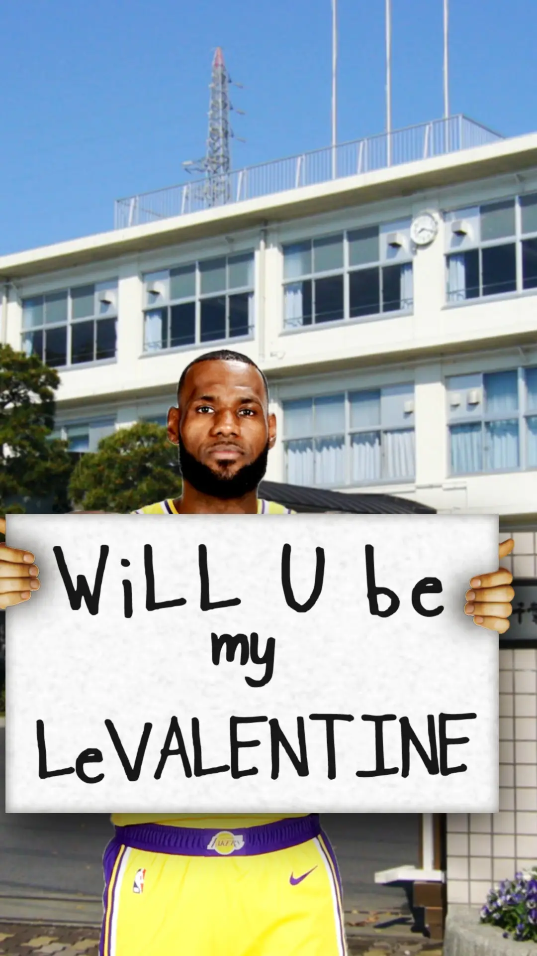 he literally was soooo nervous in this photo im like i said yes silly!!! what you nervous for bighead lolllll 🤣✨ #lebron #lebronjames #ValentinesDay #valentine #proposal