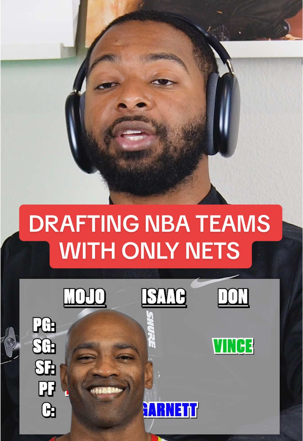 drafting NBA teams with only Nets! #NBA #basketball #sports 