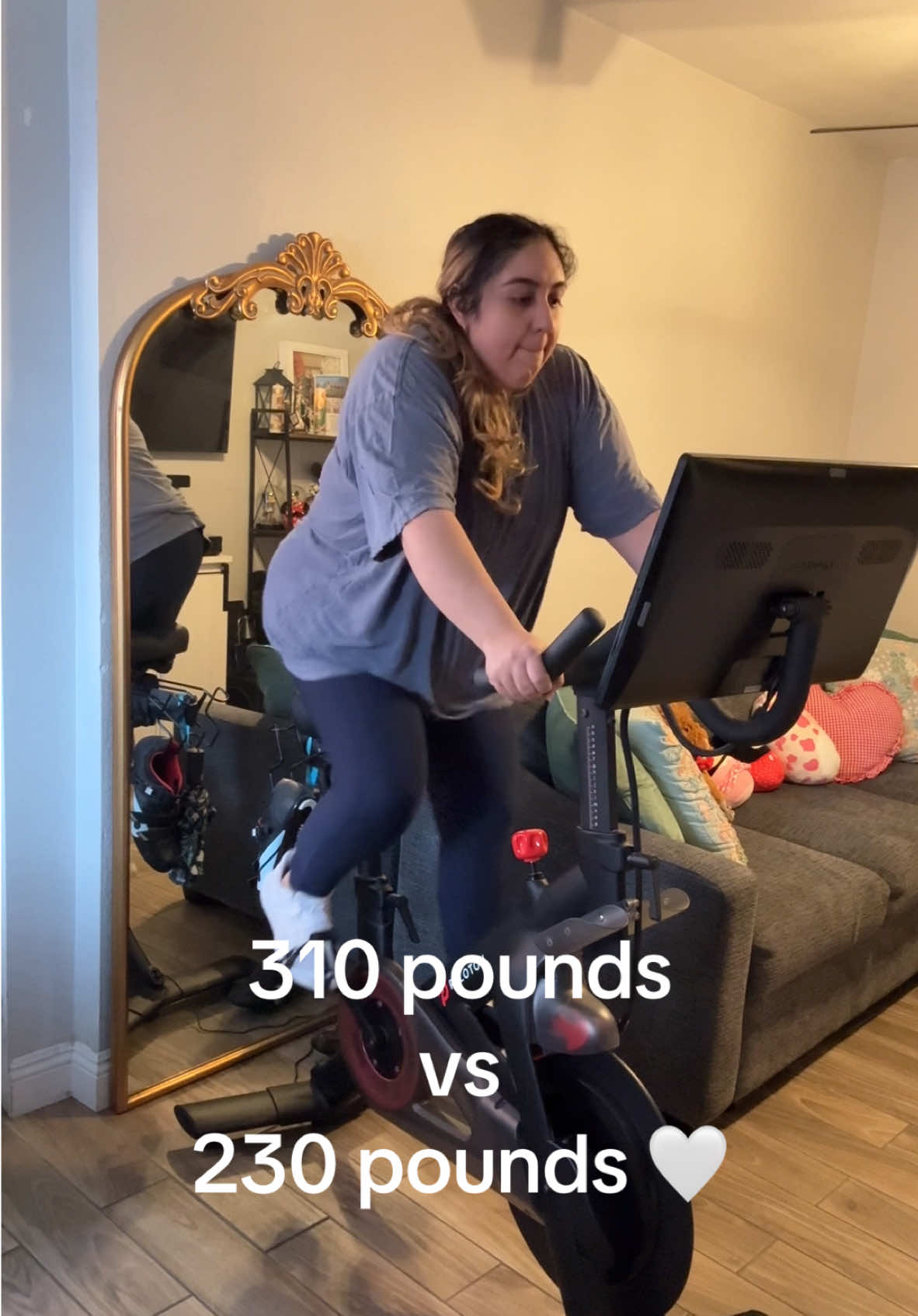 First time back on my Peloton, and an 80lb difference MADE a difference!! I wasn’t in pain, I could breathe, I felt good during my workout!🥲 Forever grateful for health 💖✨ #weighlosscheck #weightlossjourneys #weightlosstransformation #weightloss #weightlosssurgery #postop #vsg #bariatricqueen #bariatricbabe #nonscalevictory #verticalsleevegastrectomy #verticalsleeve #vsgcommunity #baristricsleeve #bariatricsurgery #bariatriccommunity #bariatrica #mangagastrica #antesydespues #bajardepeso #bodytransformation #beforeandafter #plussize #peloton 