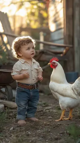 Kung Fu Baby the battle continues…. - @Elijah Allen there’s your guy as requested….#f#fypa#aif#funnye#epicbattlee#editw#warw#warriorsc#cinematics#survivalh#humanityf#filmsb#battlef#farmf#farmingfarmlife #rabbit #r#roosterchicken