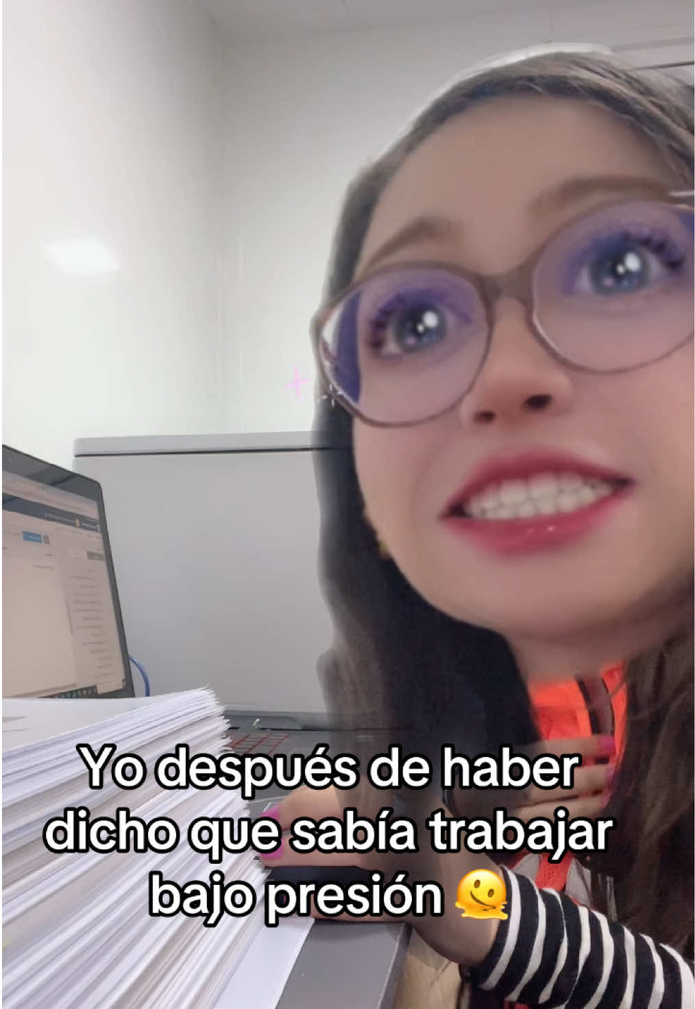 Yo después de haber dicho que sabía trabajar bajo presión 🤣✨