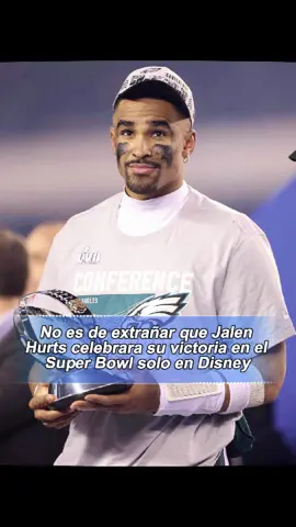 No es de extrañar que Jalen Hurts celebrara su victoria en el Super Bowl solo en Disney-#nfl#SuperBowl#JalenHurts#usa#fyp#foryou#celebrity 