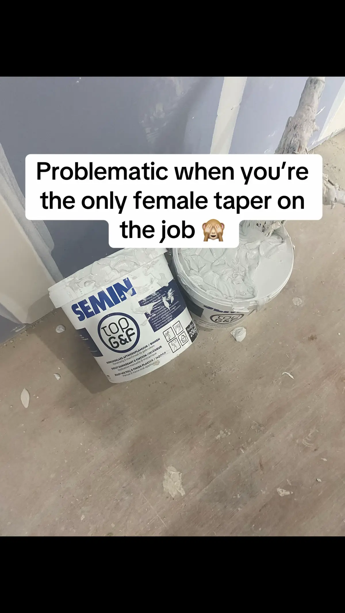 I can’t be seen filling my box with this 🙈 #WomenInConstruction #ConstructionTikTok #ukconstruction #constructionuk #uktaping #ukdrylining 