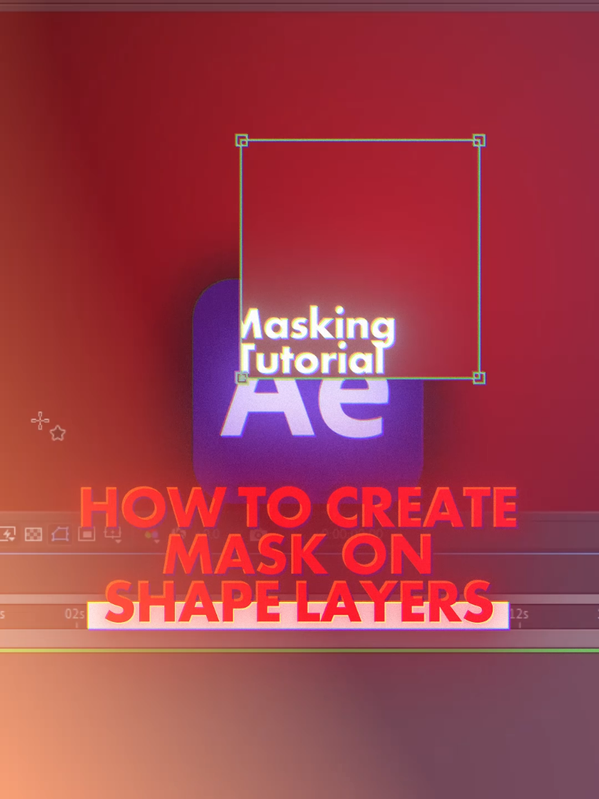 Masking On Shape Layers 📦 #videoedit #videoediting #pikwib #pikwibs #aftereffectsedits #freelancer #premierepro #aftereffects 