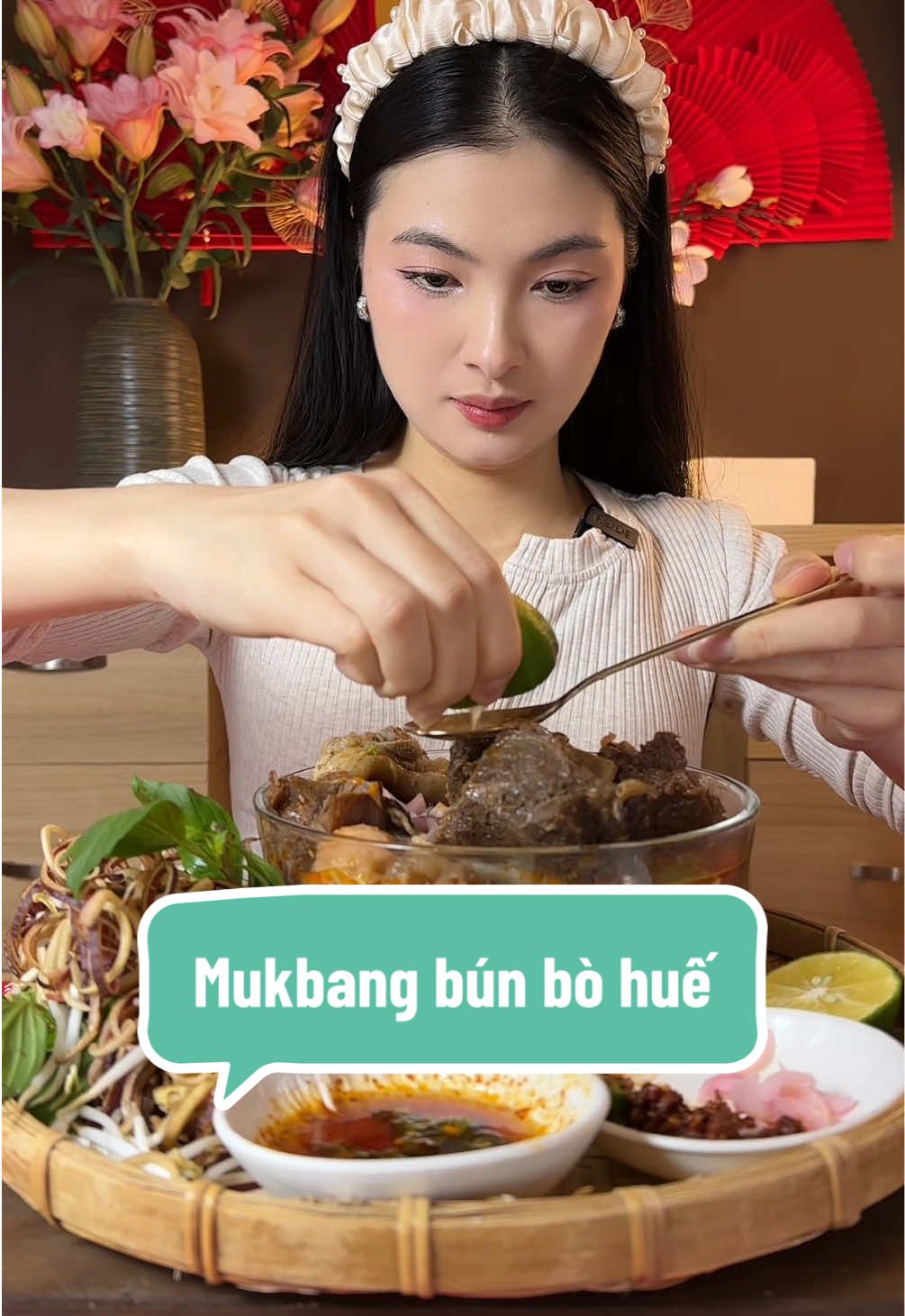 Ăn bún bò Huế với tui nha #angithuongoi #mukbang #ancungtiktok #xuhuongtiktok #longervideos 