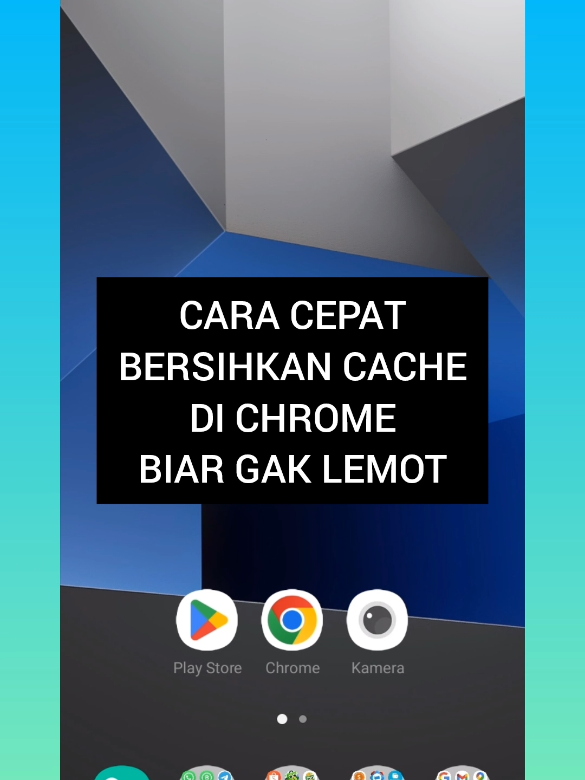 cara cepat bersihkan cache di chrome#tips #tutorial #chrome #tech #android 