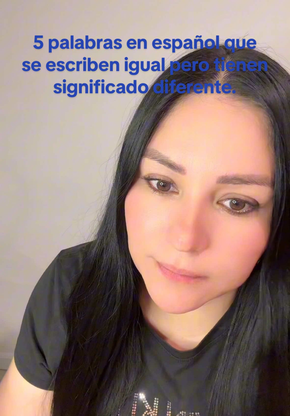 5 palabras en español que se escriben igual pero tienen significado diferente. ##aprendeespañol #professor #AprendeEnTikTok #palabrasenespañol #spanishtiktok 