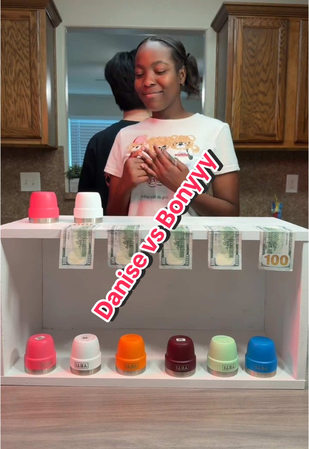 Danise vs The new player Matching The Bottle Game #matching #yeti #cup #challenge 