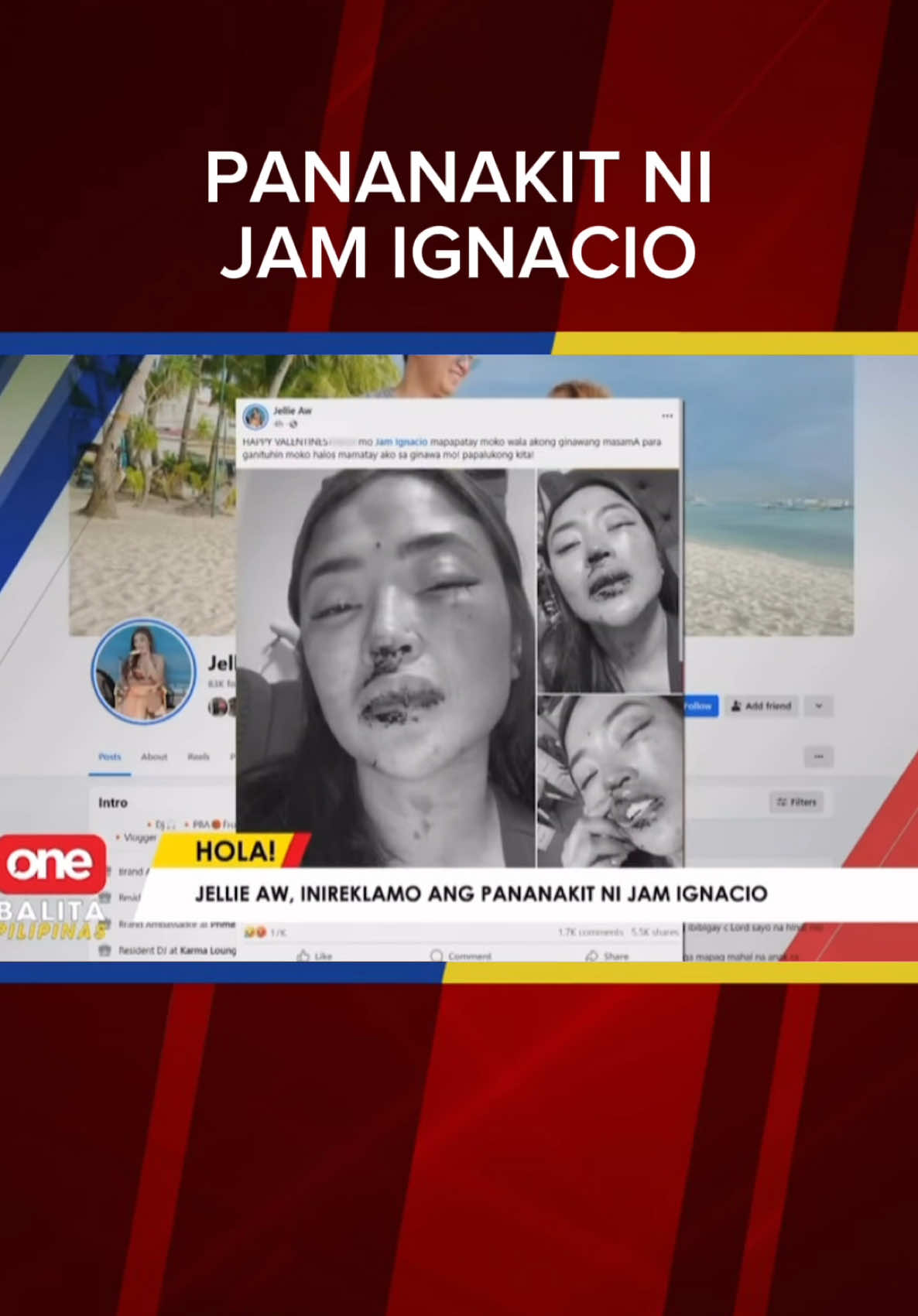 PANANAKIT NI JAM IGNACIO #JellieAw, inireklamo ang pananakit ni #JamIgnacio. #oneph #newsph #SocialNewsPH