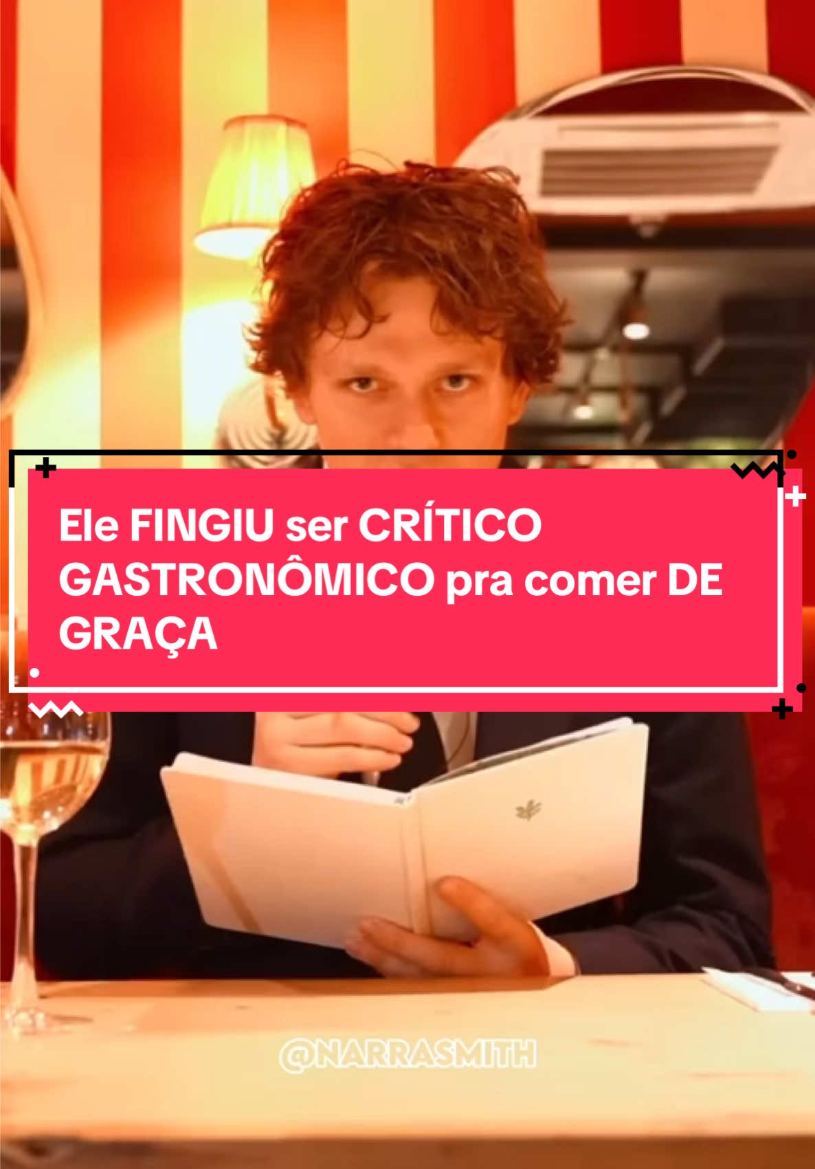 Ele FINGIU ser CRÍTICO GASTRONÔMICO pra comer DE GRAÇA #pegadinha 