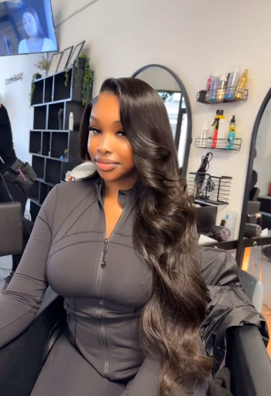 This is the most perfect straight wig ever!!!!🔥😩#arabellahair  #wigtok #gluelesswig #hairstyletips #humanhair 