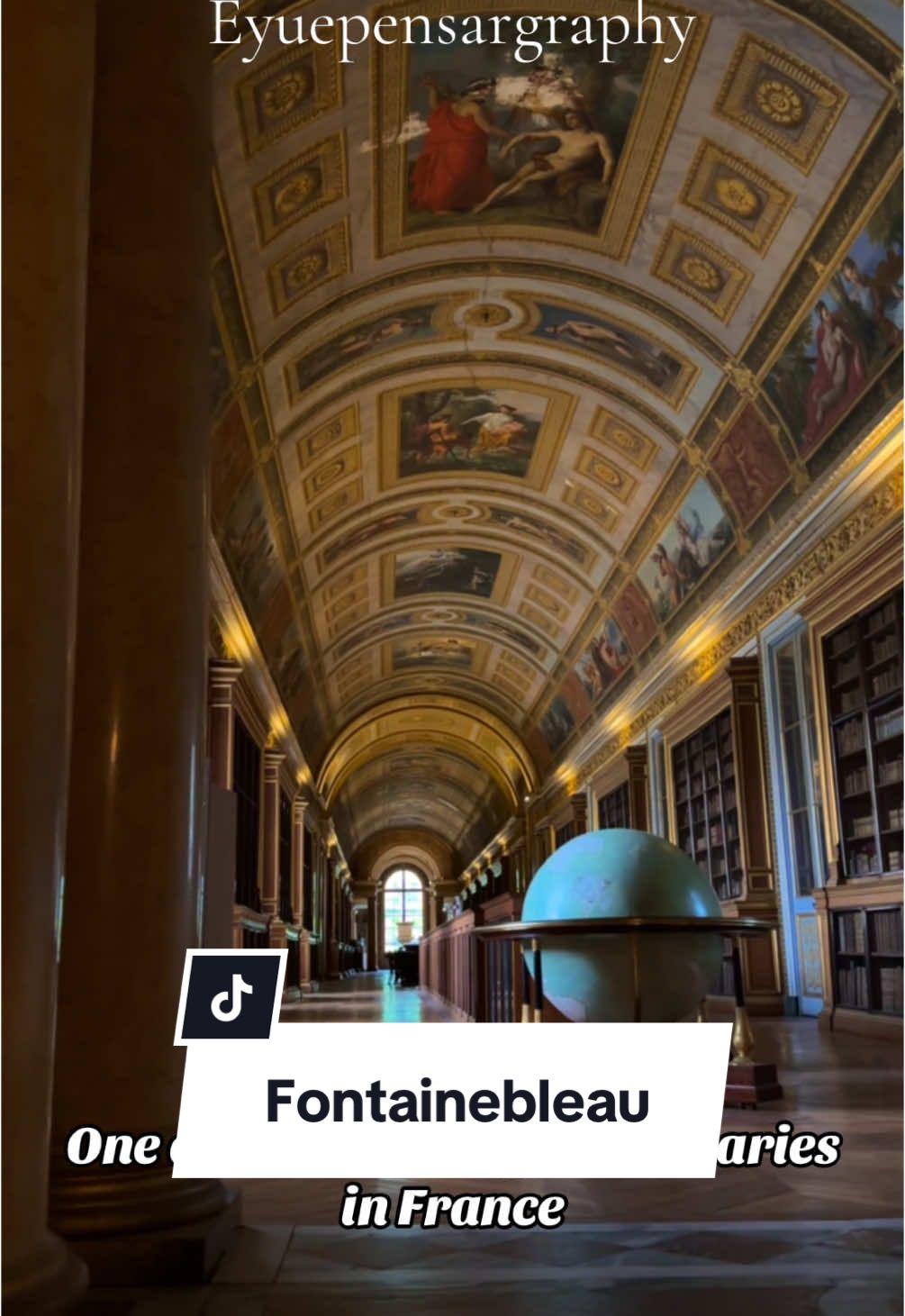 ✨CHATEAU DE FONTAINEBLEAU✨ Diana‘s Gallery / Galerie de Diane 🇬🇧: The Diana‘s Gallery is a 80-metre long gallery in the bel-etage of Fontainebleau Palace, 50km from Paris. In the 1820‘s, King Louis XVIII let the Gallery redesign by its court artist Blondel and Abel du Pujol in neoclassical style. 1853 it suddenly became a library and a study room for the royal family. #aesthetic #architecture #gallery #french #baroque #neoclassicalarchitecture #palace #chateau #fontainebleau #france #🇫🇷  