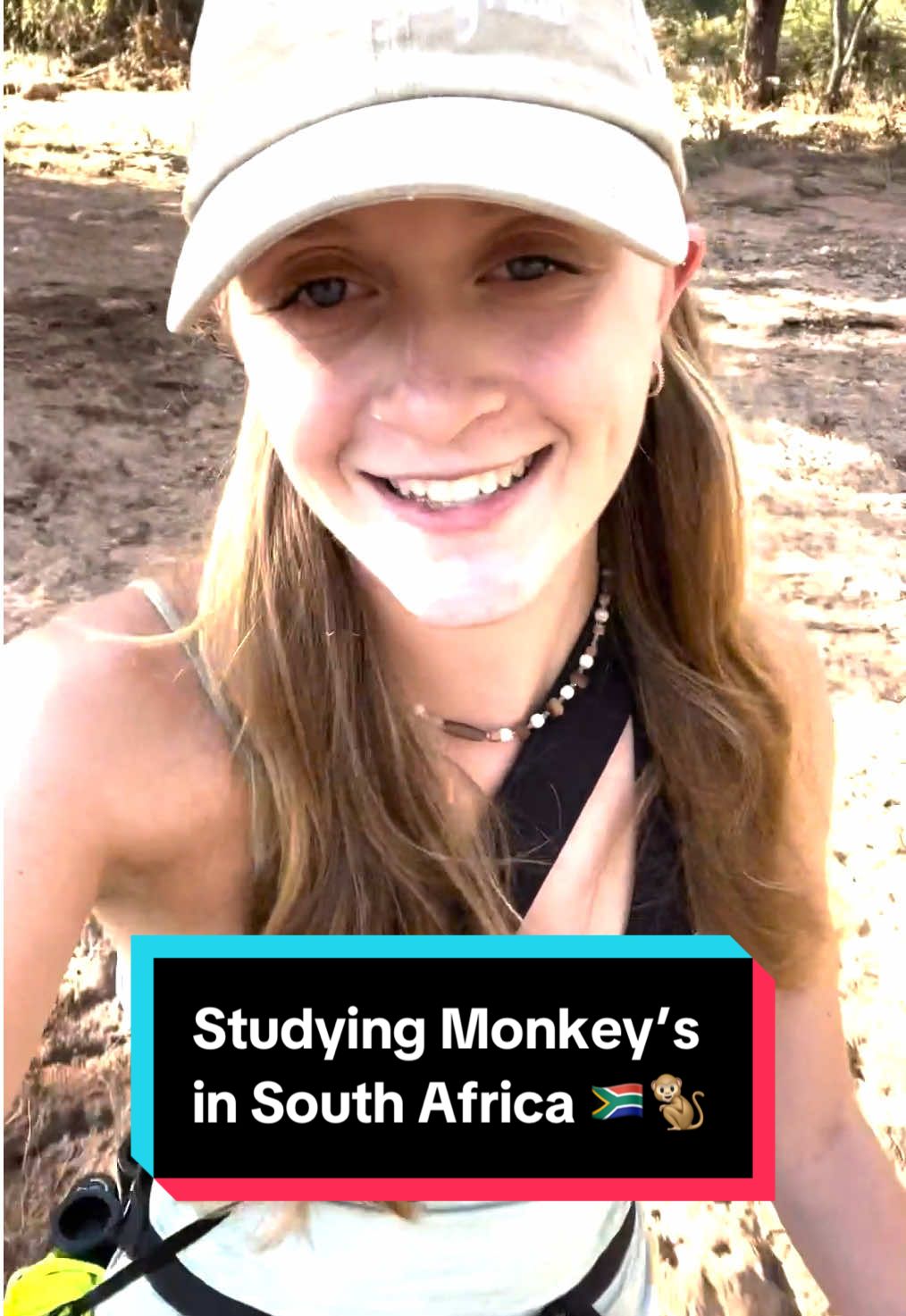 Studying monkeys in South Africa during a 6 month placement? Yes please! 🇿🇦🐒   Elle is on a placement year between the second and third year of her wildlife conservation degree! In South Africa, Elle is studying the behaviour of vervet  monkeys so spends a lot of time observing their behaviour at her camp 🏕  Keep an eye out for more updates from Elle, her monkeys, and the other animals she meets on this research trip🐒 #Research #Conservation #SouthAfrica #Travel #Uni #University #UniversityofKent #southafricatiktok🇿🇦 #Monkeys #vervetmonkey #studyabroad #yearabroad 