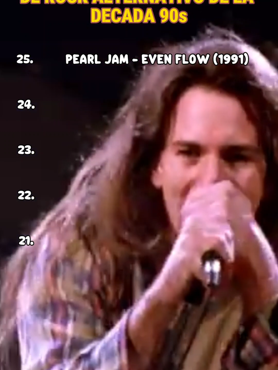 TOP 100 ROCN ALTERNATIVO DECADA 90s, 25-21, #bestrock #alternativerock #rock #musica #top100 #pearljam #rem #depechemode #templeofthedog #nirvana 