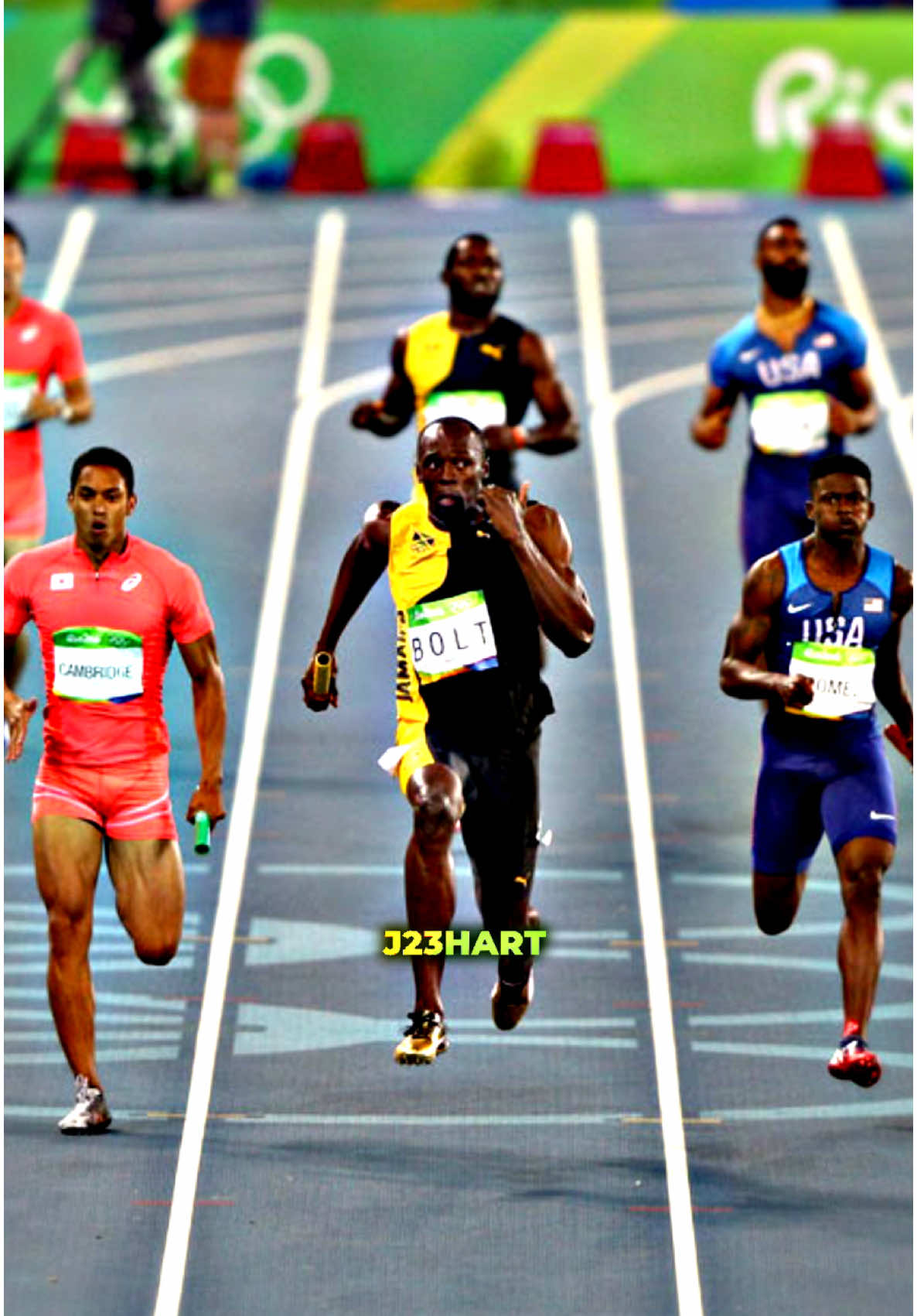 Team Jamaica Is so tuff 😮‍💨🔥  #trackandfield #track #trackedits #sports #usainbolt #sprinter #relay #4x1 #sprint #olympics #j23hart 