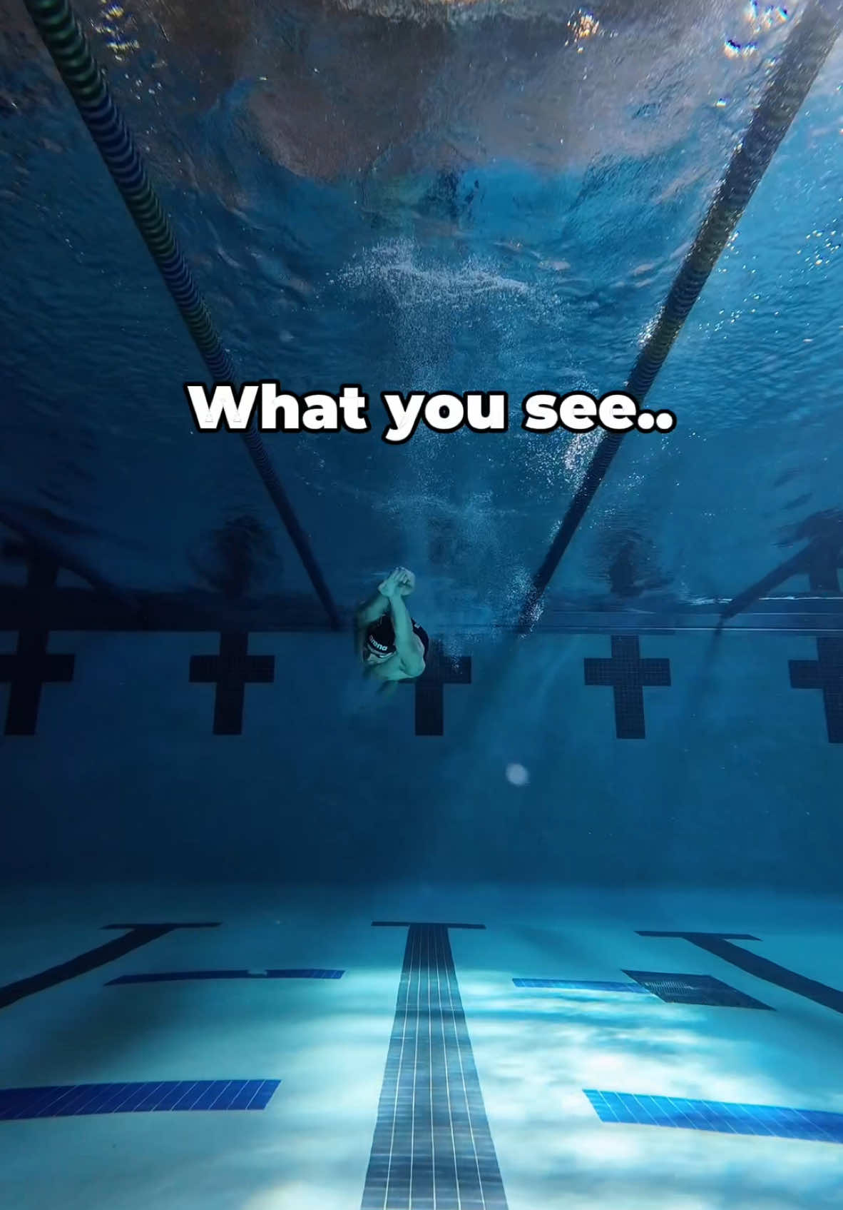 It’s all perspective 👀 #swimtok #swimming #underwater 